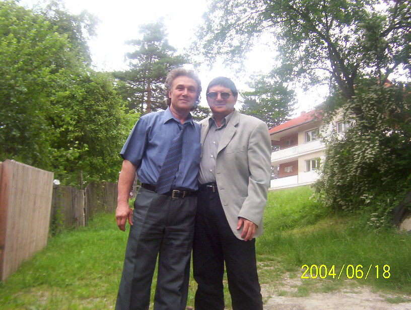 With paradoxist writer Janet Nica, Govora, Romania, 2004.jpg